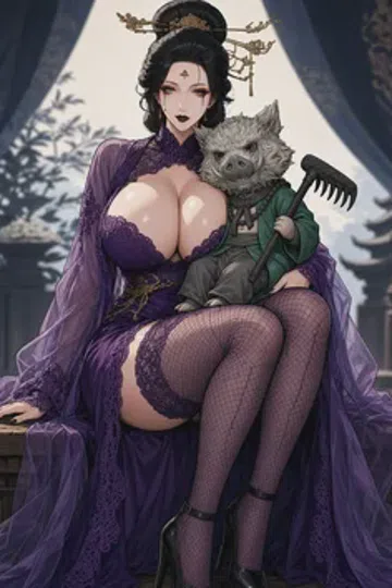西游同人：情深不休的紫蛛儿为了老猪我，竟恶堕成逆天的爆乳九幽万魔女帝 封面